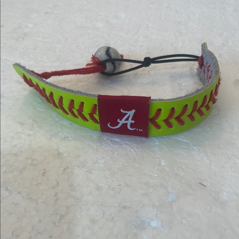 UA University of Alabama Crimson Tide Red and yellow bracelet